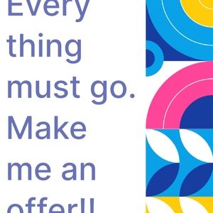 Everything in my closet must go!